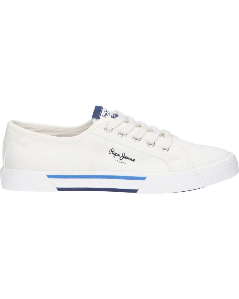 Deportivas de Mujer y Niña y Niño PEPE JEANS PBS30527 BRADY 800 WHITE