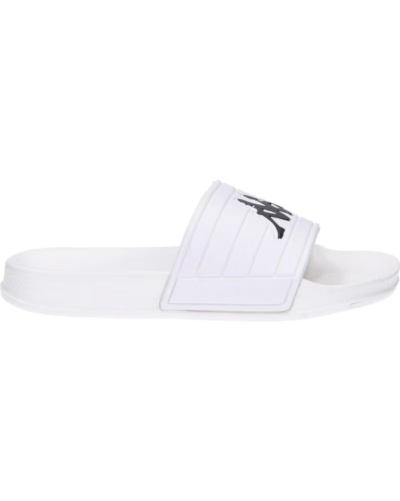 Chanclas Kappa Logo Matese 304Q930-946 Blancas para Niño 946 Black-white