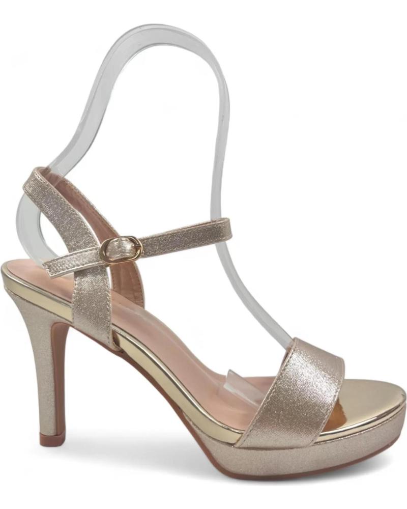 Sandalias de Mujer TIMBOS SANDALIA TACON FIESTA PLATAFORMA MUJER ORO 130144 AMARILLO