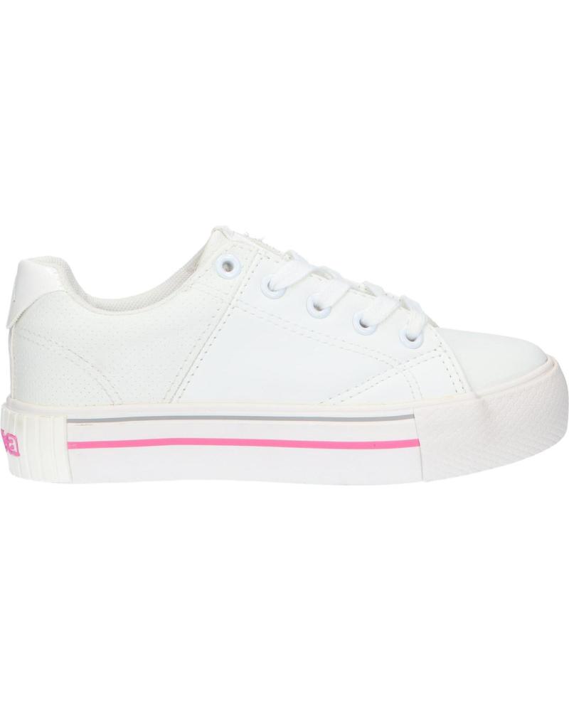 Zapatillas deporte de Mujer y Niña y Niño KAPPA 38156CW TUDY LACE A0G WHITE-PINK