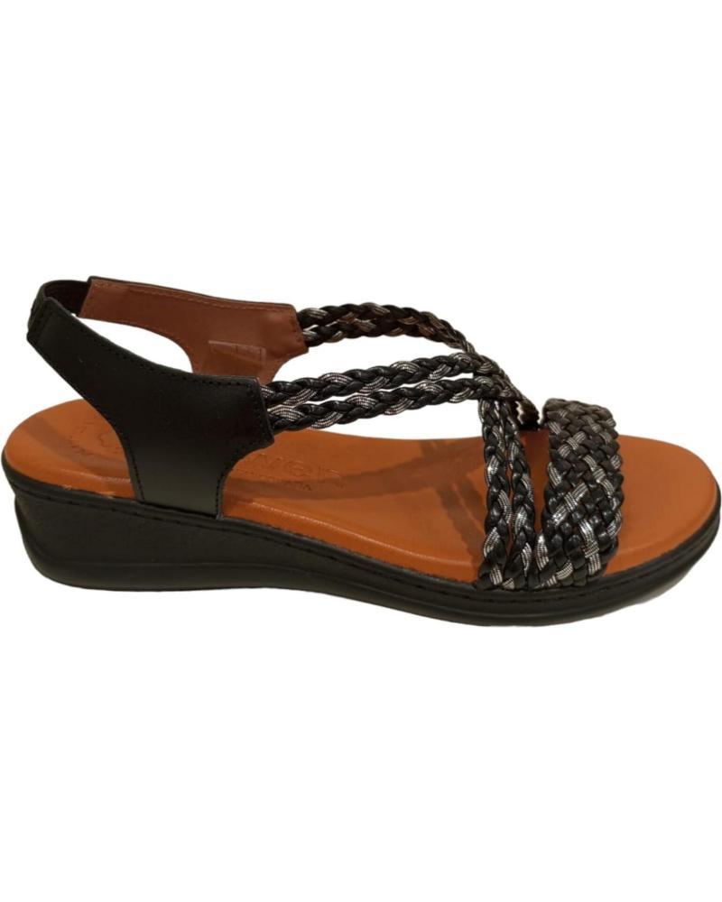 Sandalias de Mujer MAWEN SANDALIA CUNA MUJER NEGRO