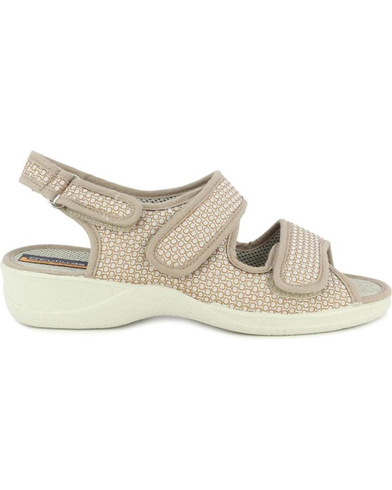 Sandalias de Mujer D`CUTILLAS SANDALIAS DOCTOR CUTILLAS 21783 AUTOADHERENTE TAUPE