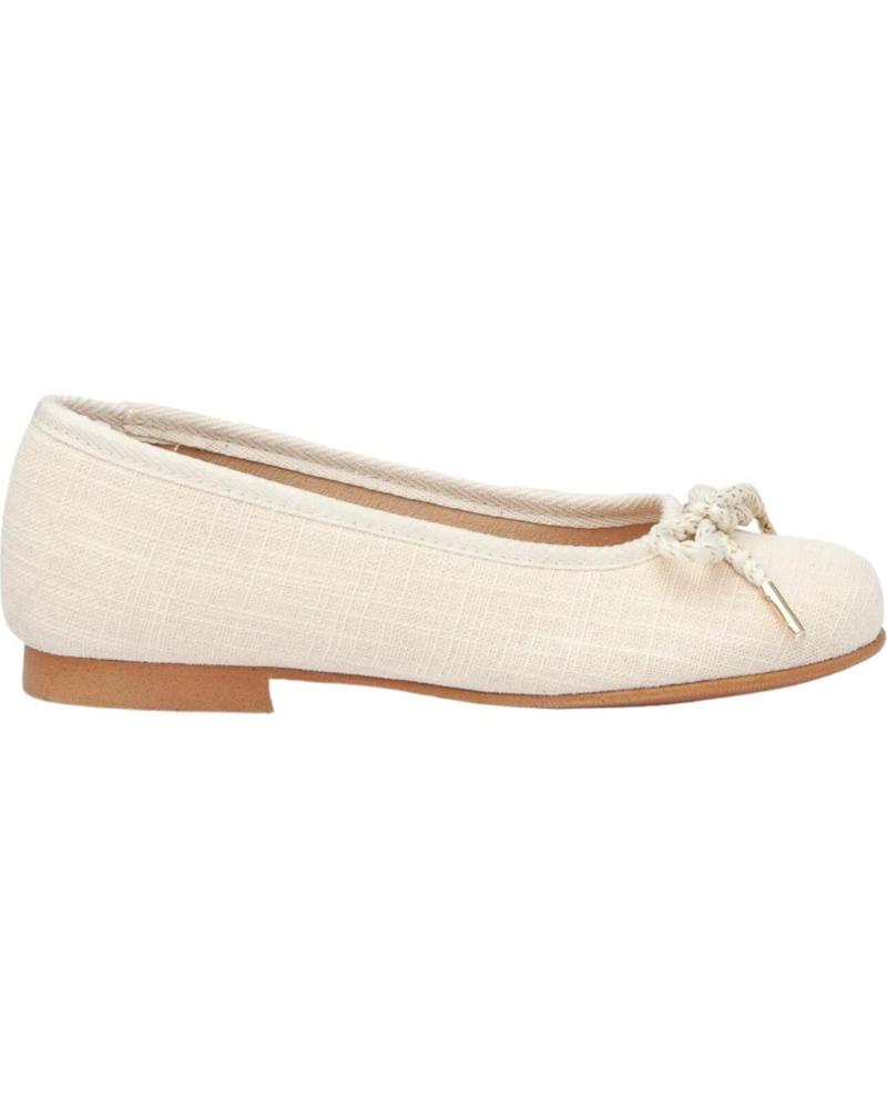 Bailarinas de Niña ANGELITOS BAILARINAS 1568 BAILARINA LAZO LINO CEREMONIA BEIGE