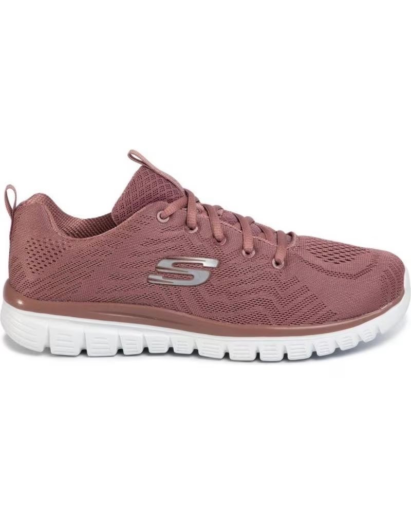 Skechers Zapatillas Casual Skechers Graceful 12615 Mujer Rosa