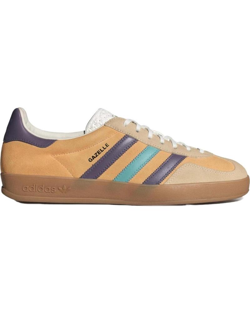 Deportivas de Hombre ADIDAS GAZELLE INDOOR IG1646 GLOW ORANGE - SHADOW VIOLET - OFF WHIT BROWN