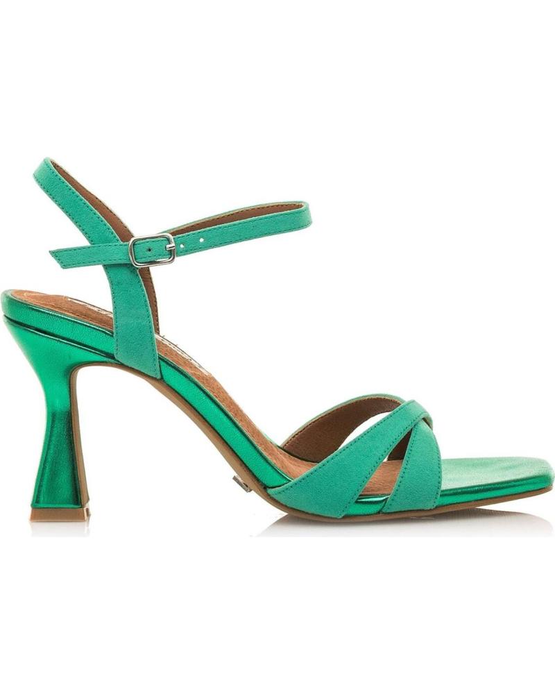 SANDALIA DE TACÓN MARIA MARE 68405 VERDE METALIZADO VERDE