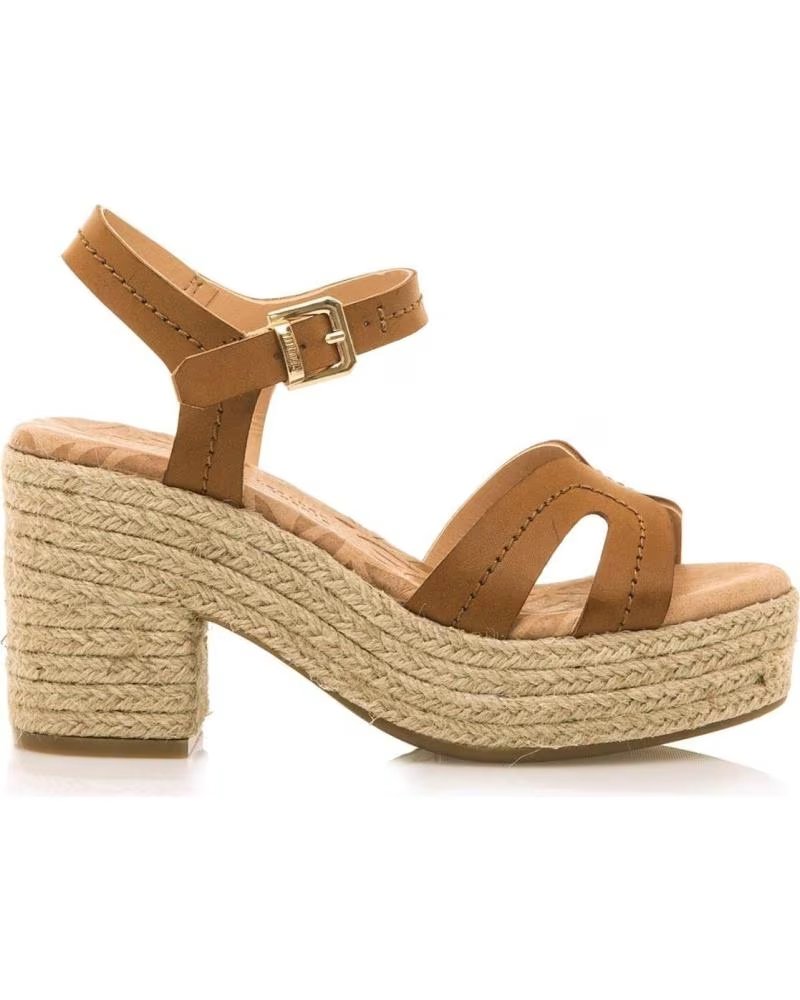 de mtng sandalias de plataforma mtng mustang 51730 c54458 de cuero marron marron