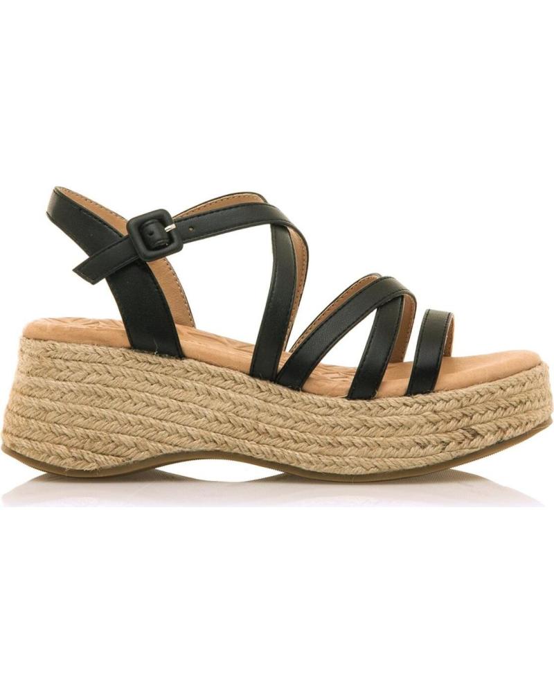 SANDALIAS DE BLOQUE MTNG MUSTANG 51654 NEGRO NEGRO