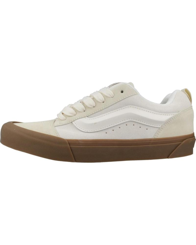 Deportivas de Mujer y Hombre VANS OFF THE WALL ZAPATILLAS VANS KNU SKOOL BEIGE UNISEX MARSHMALLO