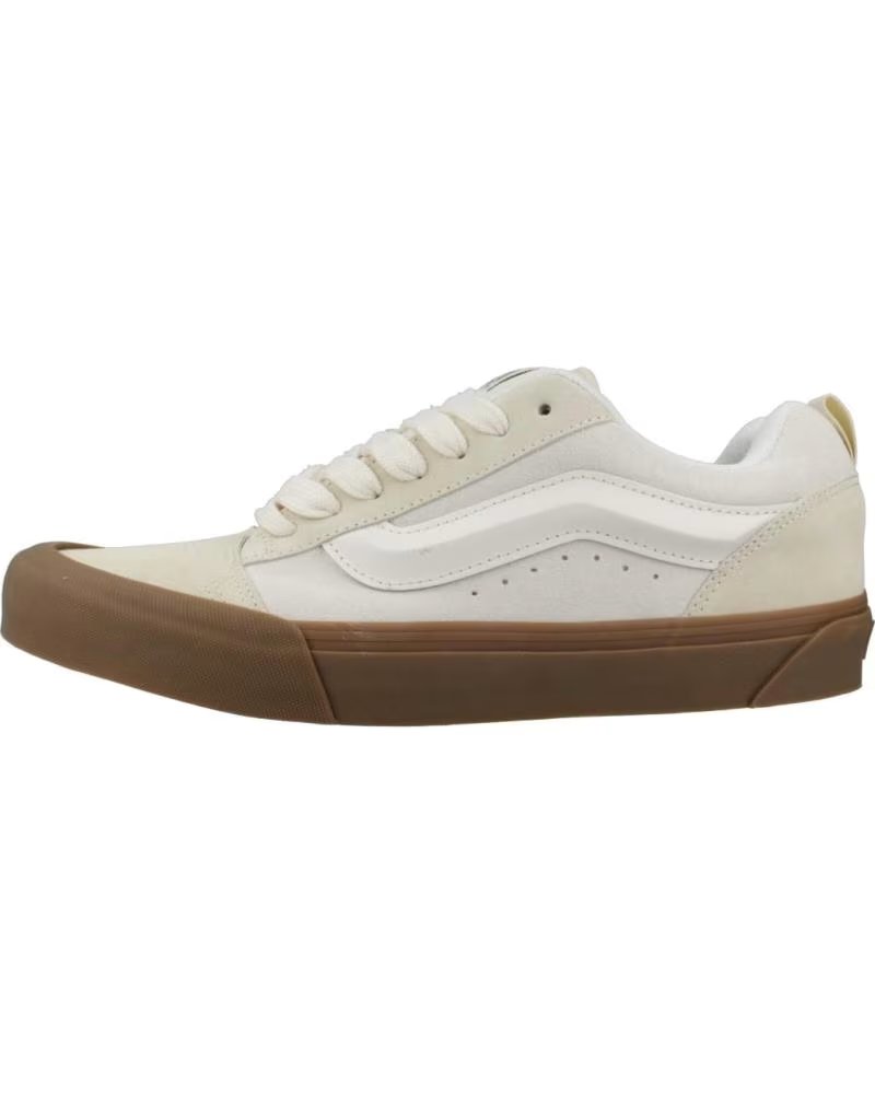 Deportivas de Mujer y Hombre Vans Off The Wall Zapatillas Vans Knu Skool Beige Unisex Marshmallo – imagen 1