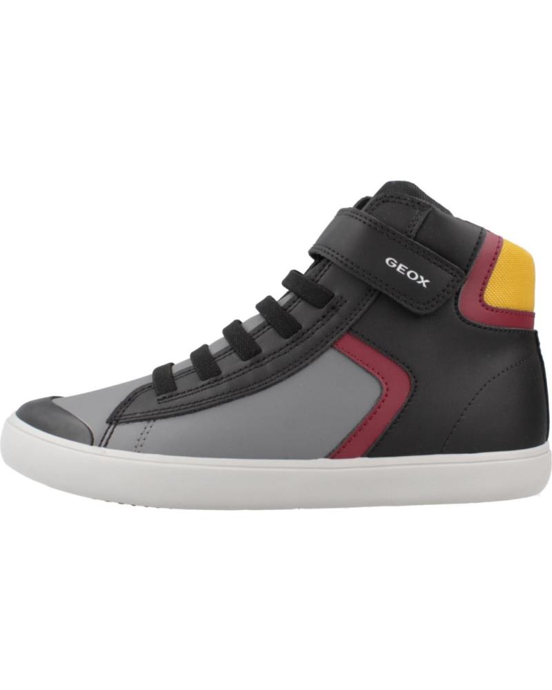 GEOX ZAPATILLAS J GISLI C0241 BLACK-BORDEAUX C0241
