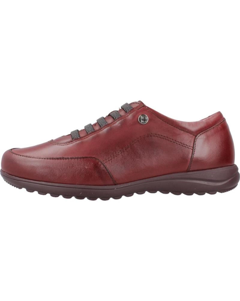 PITILLOS 117P: ZAPATILLAS CASUAL DE ANTE BURDEOS PARA MUJER BURDEOS