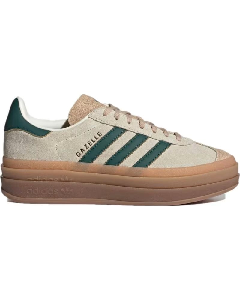 Adidas Gazelle Bold ID7056 Plataforma Beis Verde Beige