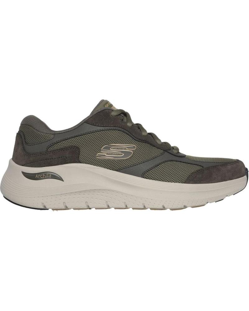 Deportivas de Hombre SKECHERS 232702 ZAPATILLAS CASUAL DE HOMBRE ARCH FIT KAKI