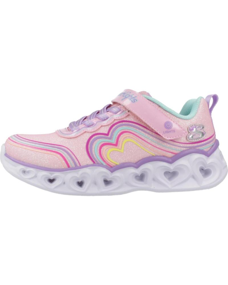 Deportivas de Niña SKECHERS ZAPATILLAS NINA MODELO HEART LIGHTS - RETRO COLOR ROSA LPMT