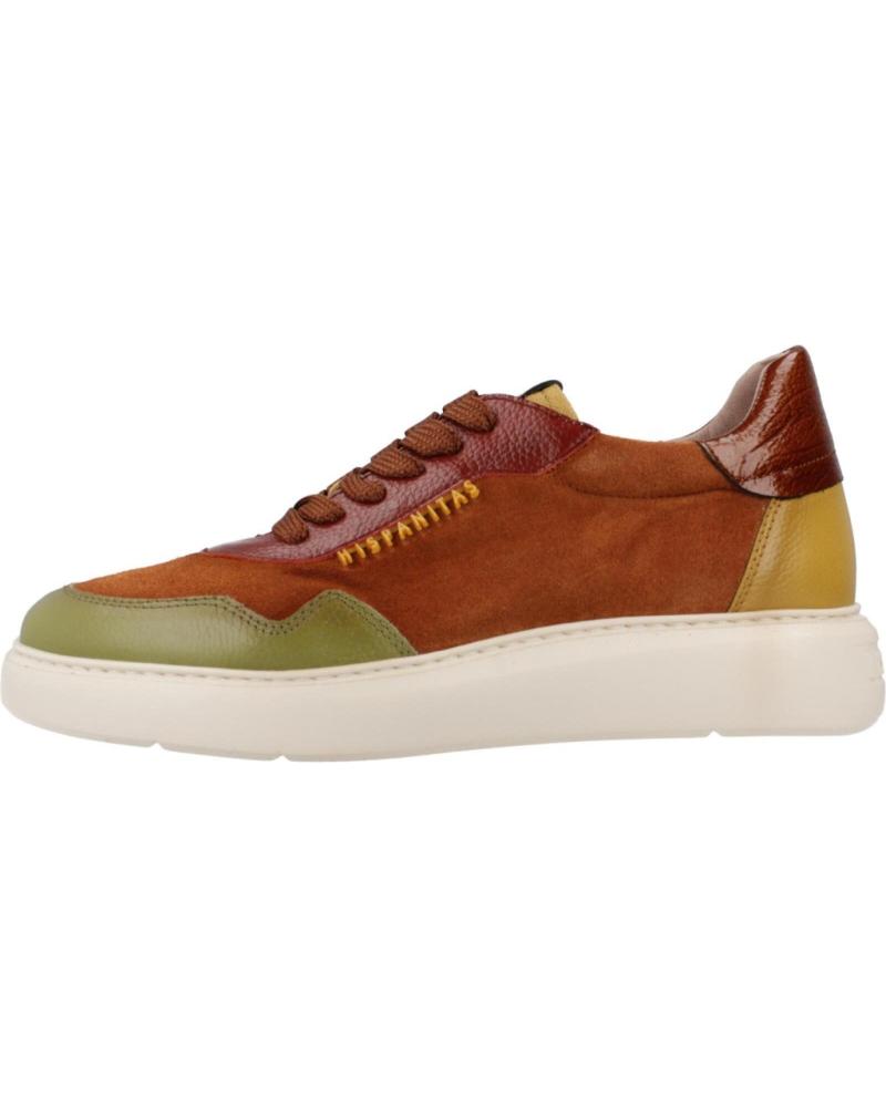 Deportivas de Mujer HISPANITAS ZAPATILLAS MUJER MODELO CHI243516 COLOR MARRON CUERO