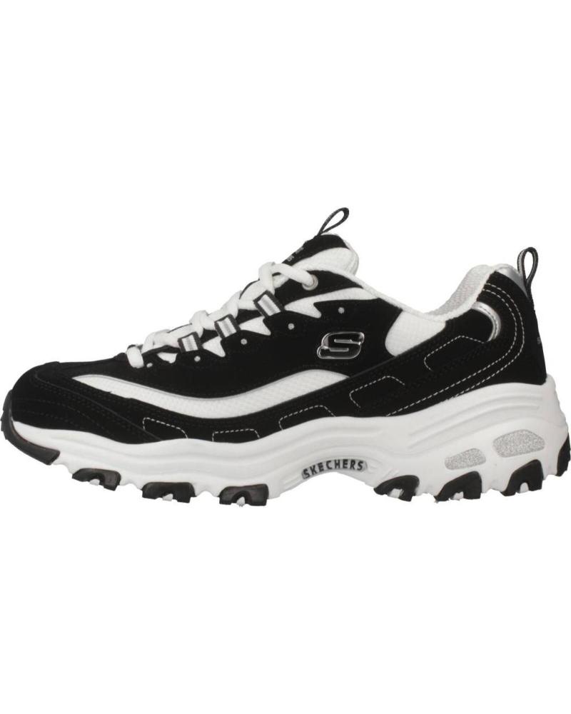 SKECHERS DLITES BIGGEST FAN 11930-BKW ZAPATILLAS NEGRO BLANCO NEGRO