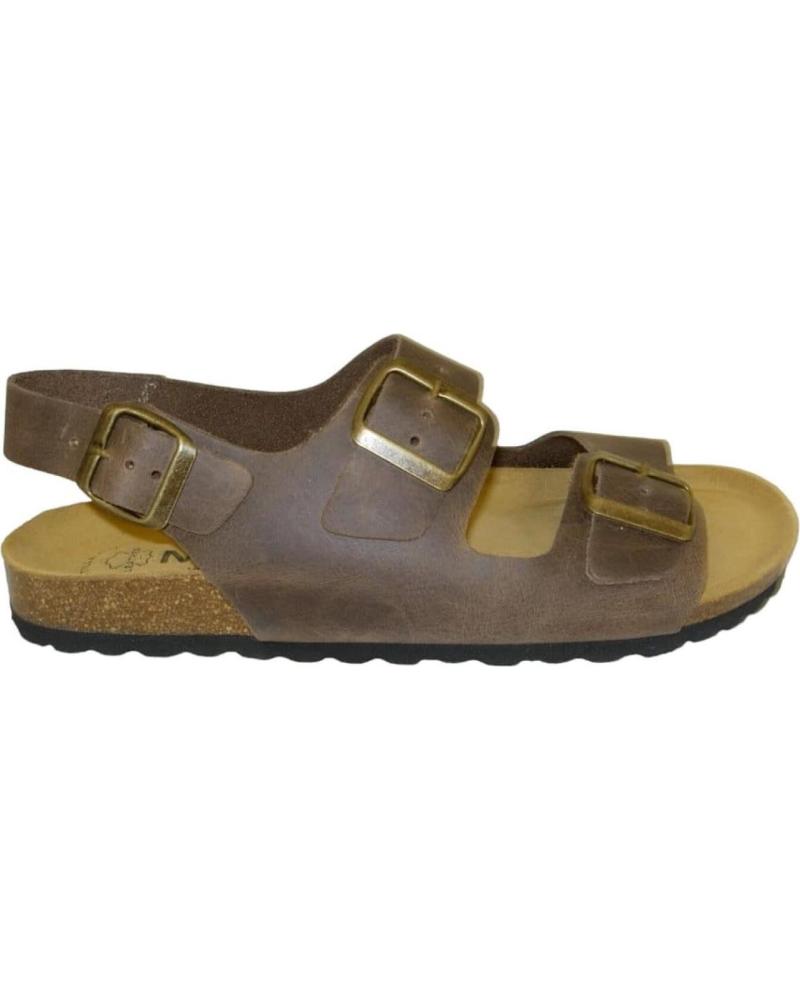 Sandalias de Mujer y Hombre MAWEN SANDALIAS BIO PIEL NATURAL MARRóN