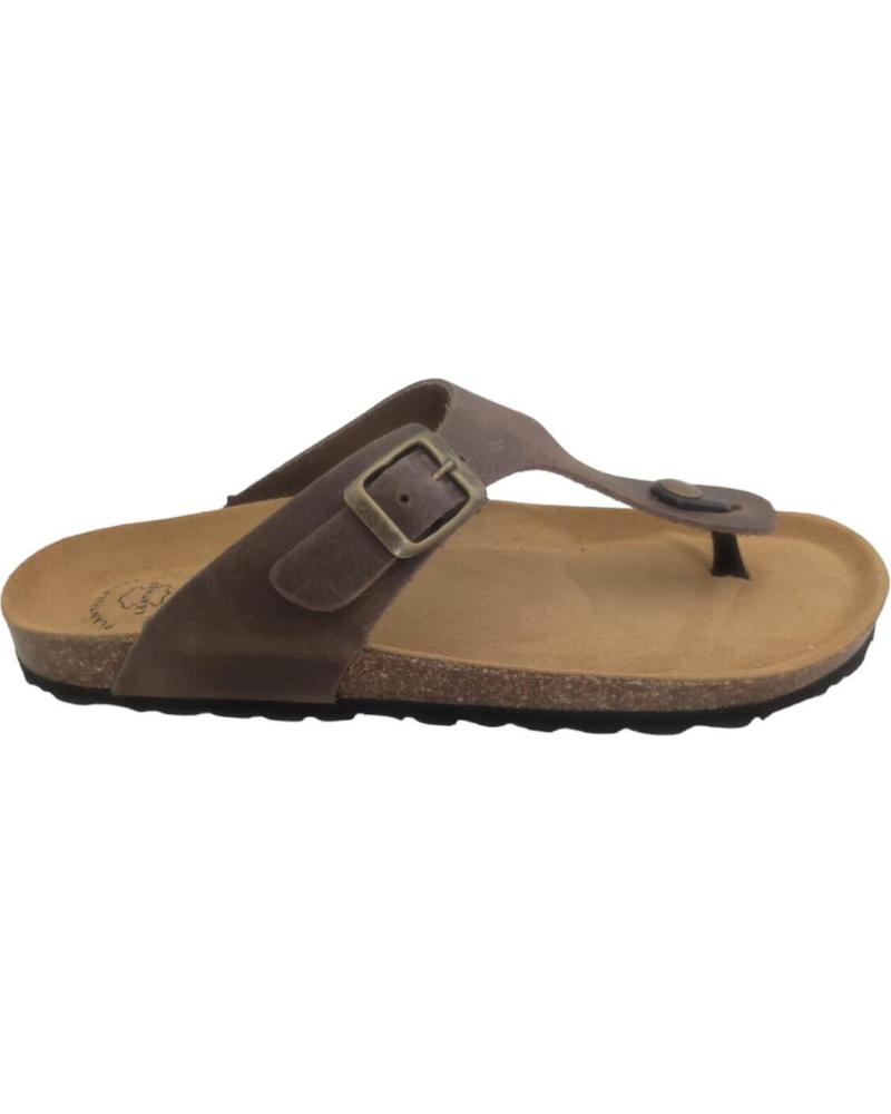 Sandalias de Mujer y Hombre MAWEN SANDALIA BIO PIEL NATURAL MARRóN