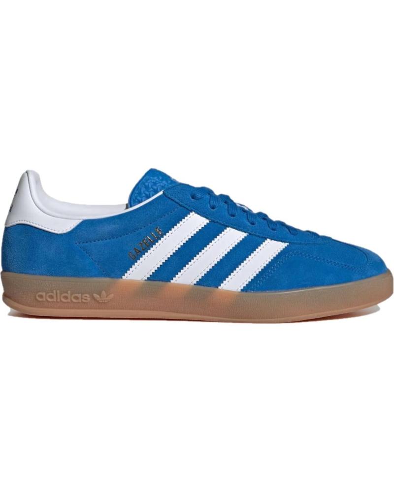 Deportivas de Mujer ADIDAS GAZELLE INDOOR JI2061 WOMAN BLUE BIRD - CLOUD WHITE - GUM - ROYAL BLUE
