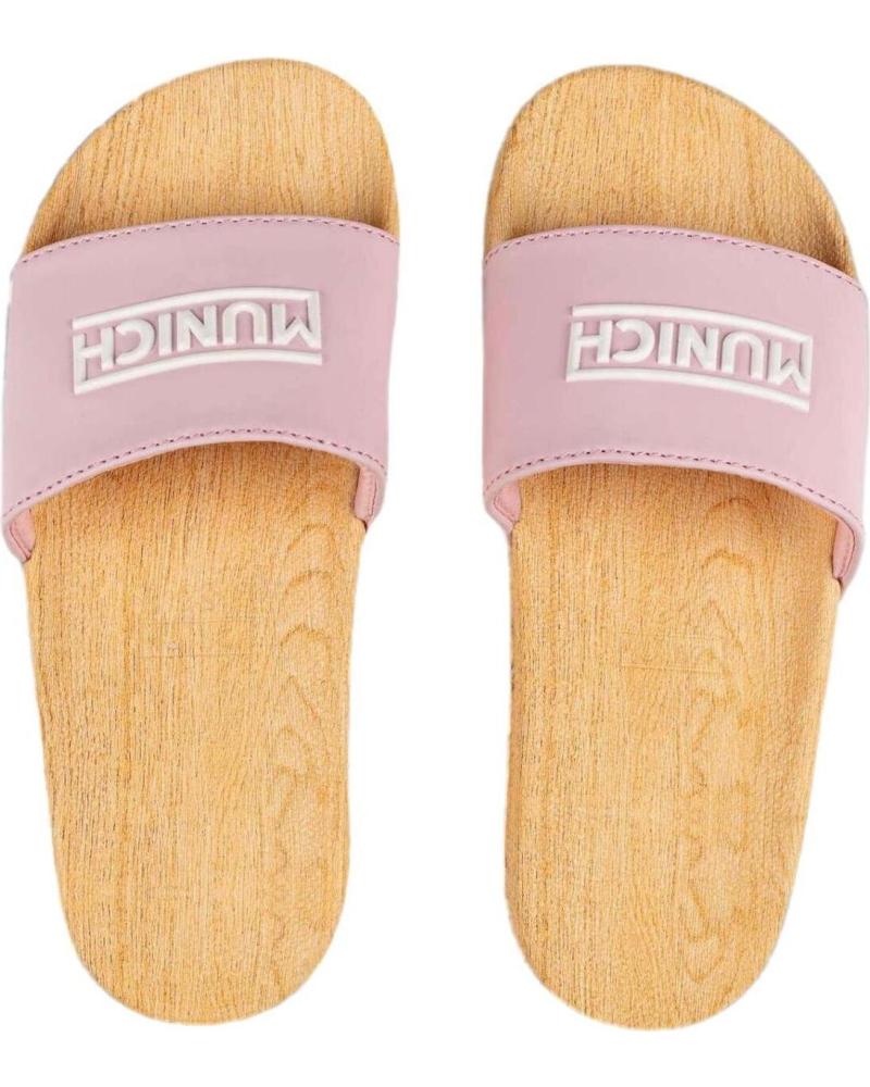 CHANCLAS MUNICH FLAT SLIDER ROSA 4300326 ROSA