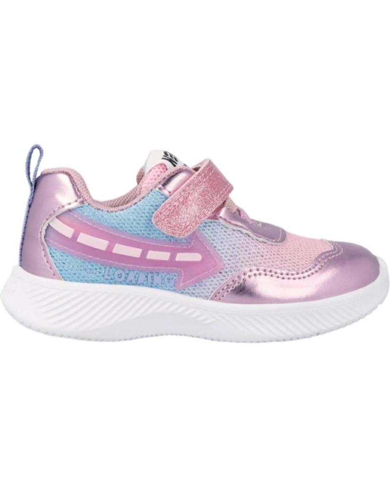 Deportivas de Niña GARVALIN SNEAKER CON LUZ 231805 VEGAN ROSA
