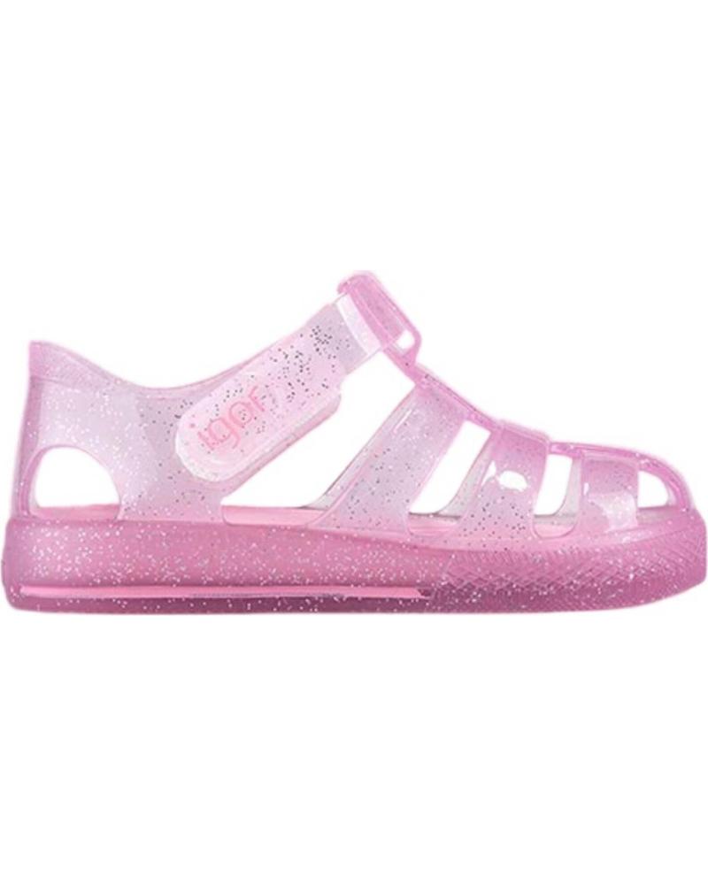 Chanclas de Niña IGOR CANGREJ VELCR GLITTER STAR ROSA