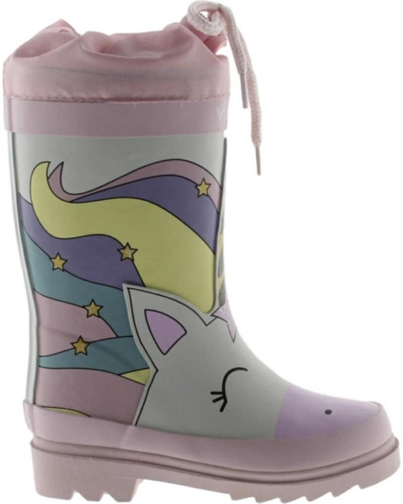 Botas de agua de Niña VICTORIA K UNICORNIO ROSA