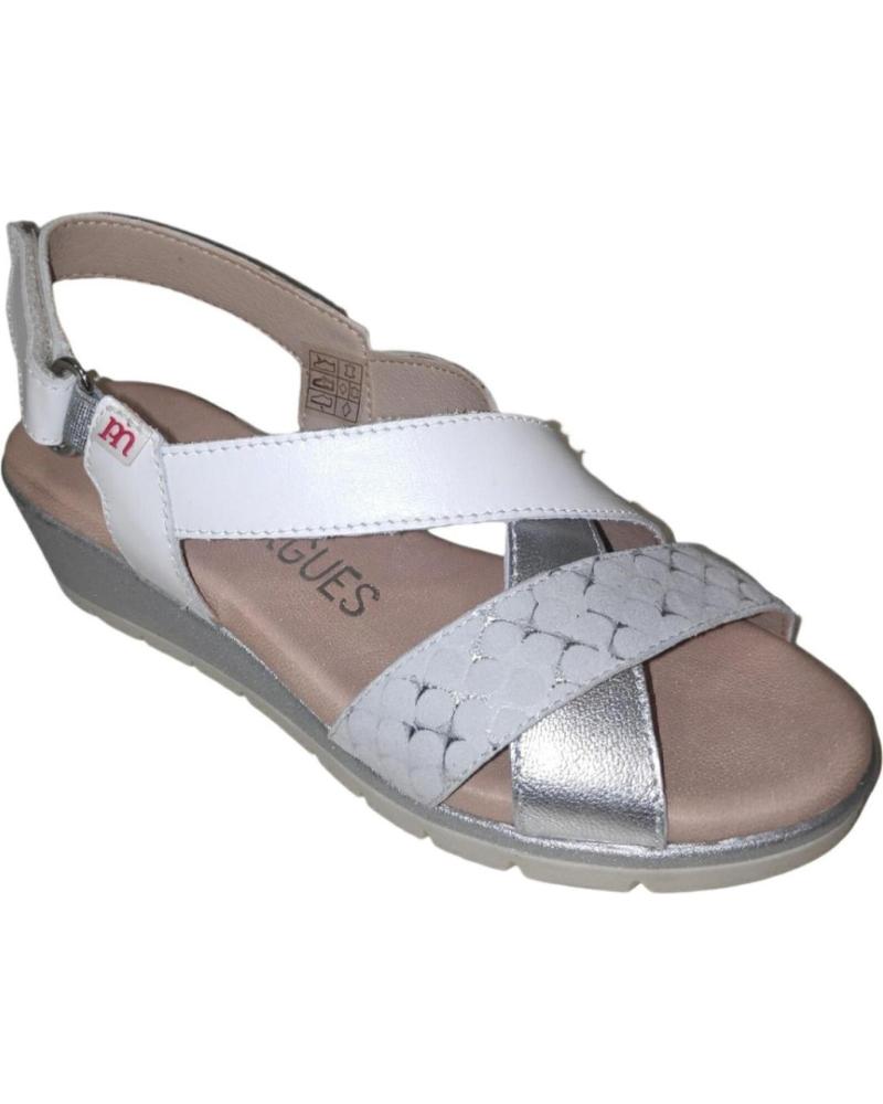 Sandalias de Mujer TITANITOS BLUCHER CHAROL HEBILLAS NEGRO