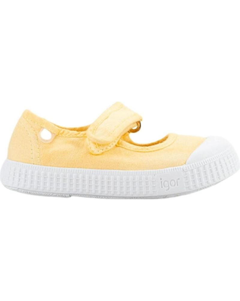 Deportivas de Niña IGOR M LONA VELCRO AMARILLO