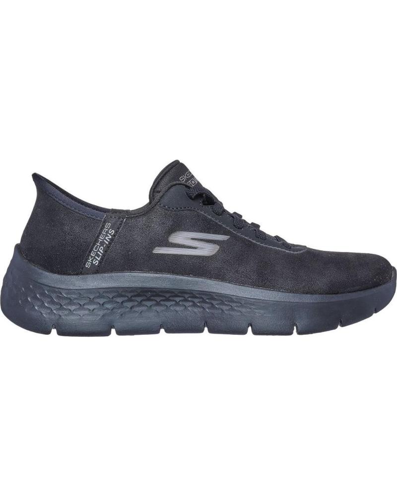 Deportivas de Mujer SKECHERS 124837 ZAPATILLAS CASUAL DE MUJER SLIP INS NEGRO