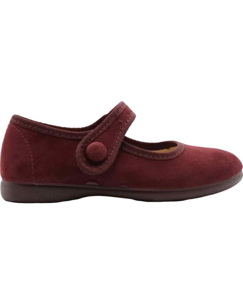 Mocasines de Niña TOKOLATE M SERRATEX BOTON AZUL