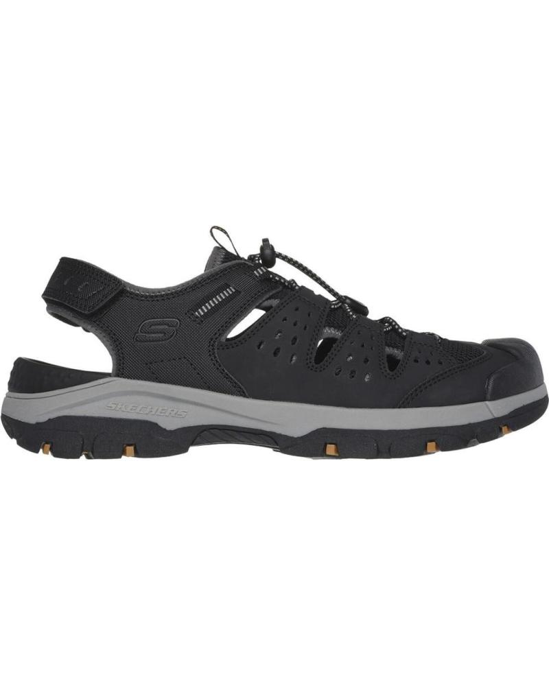 SANDALIAS HOMBRE SKECHERS RELAXED FIT 205113 NEGRO NEGRO