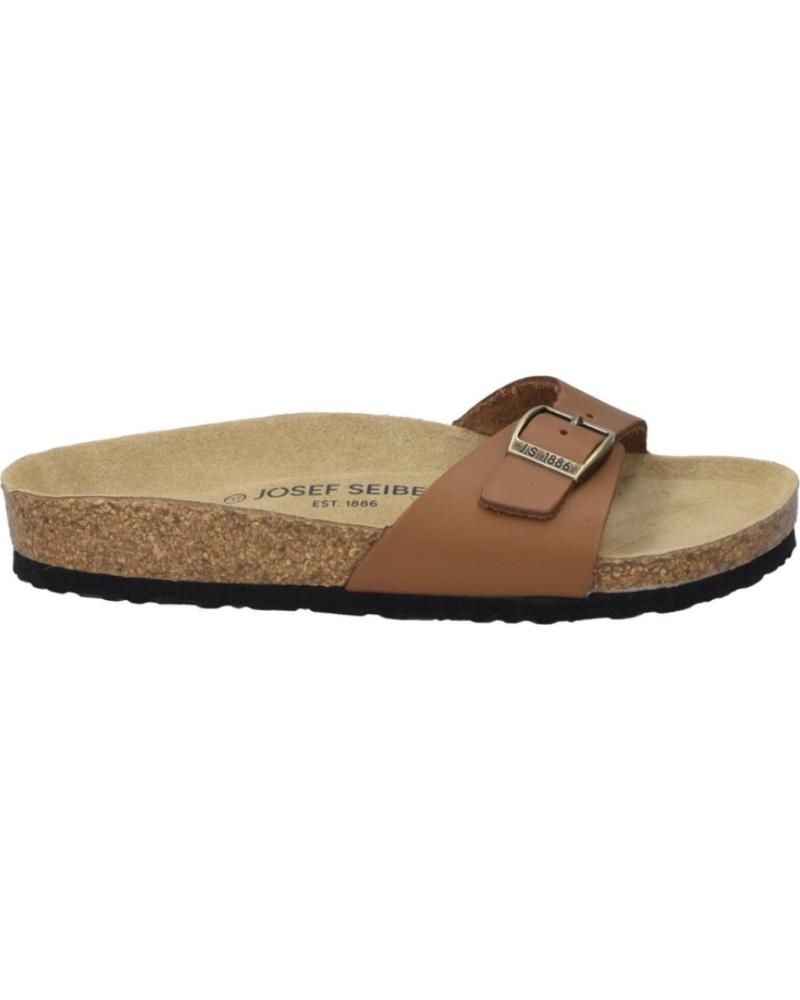 Chanclas de Mujer JOSEP SEIBEL BIANCA-04 PIEL MARRON