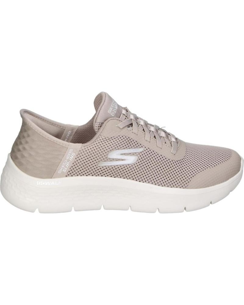 ZAPATILLAS SKECHERS SLIP-INS GO WALK FLEX MUJER TAUPE TAUPE