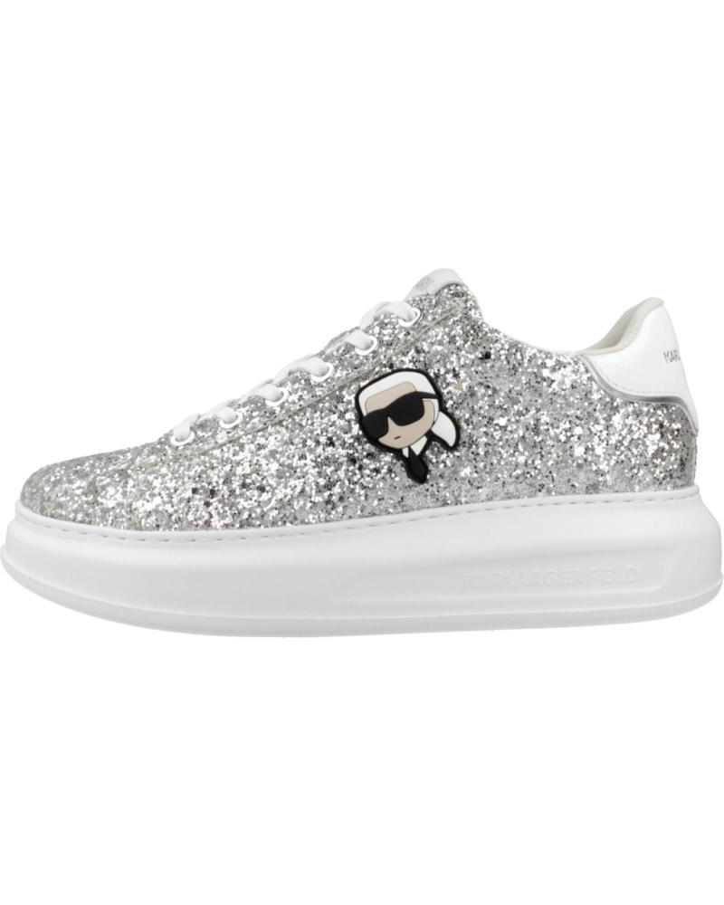 Deportivas de Mujer KARL LAGERFELD ZAPATILLAS MUJER MODELO KAPRI KARL NFT LO LACE COLOR GRIS GS GSL SILVER
