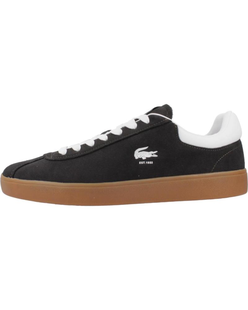 LACOSTE BASESHOT 224 SMA ZAPATILLAS NEGRAS CON SUELA CARAMELO GRNGUM