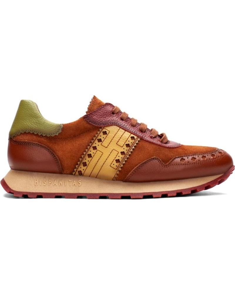 Deportivas de Mujer HISPANITAS SNEAKERS CHI 243623 MUJER CUERO MARRóN