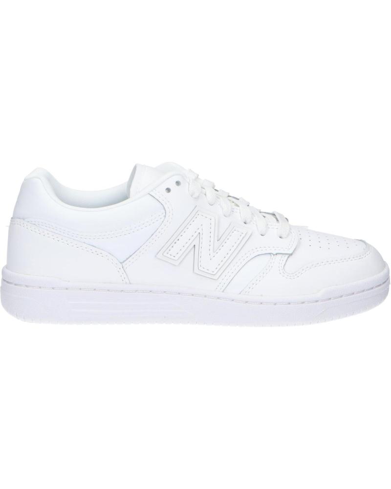 Deportivas de Mujer y Hombre y Niña y Niño NEW BALANCE BB480L3W BLANCO