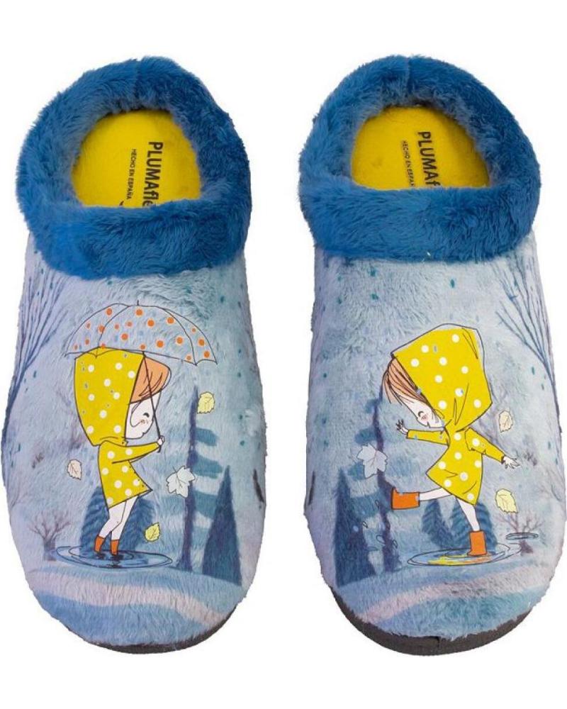 de PLUMAFLEX 12037 ZAPATILLAS DE CASA DE MUJER AZUL