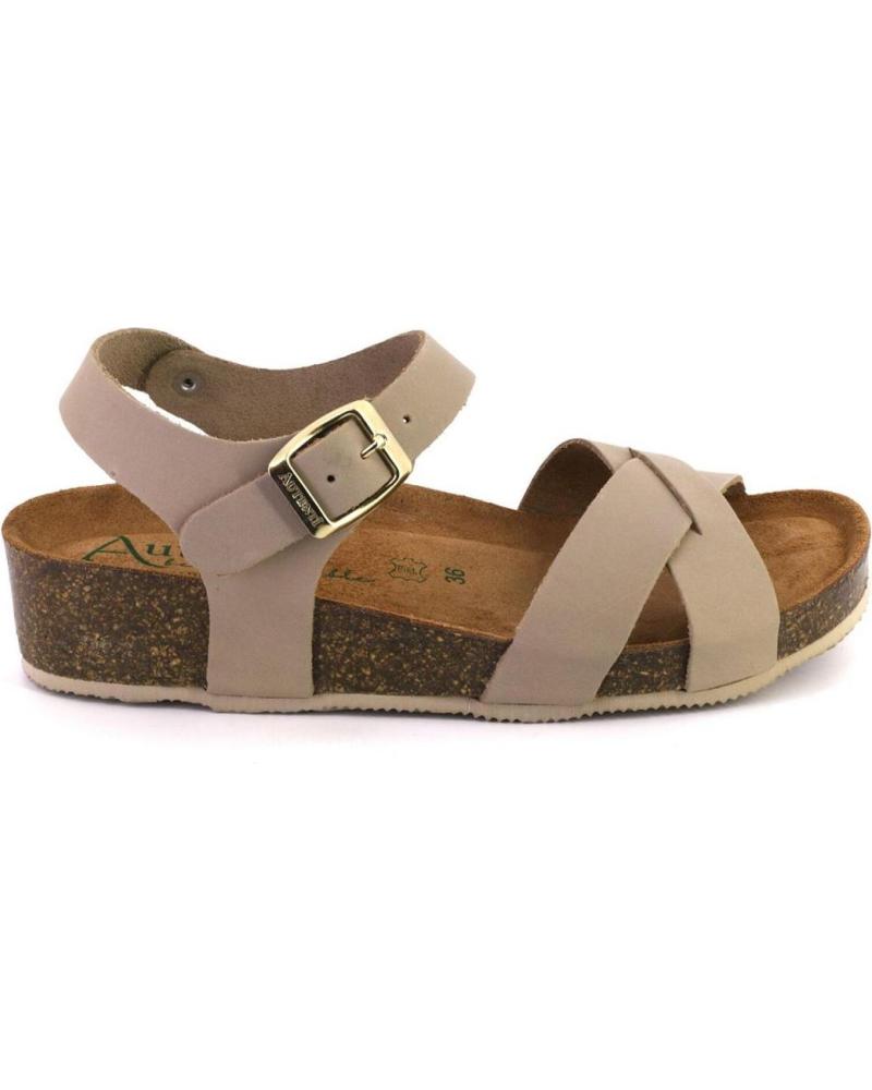 de AUTENTI 7656 SANDALIAS DE MUJER BLANCO PIEL TAUPE