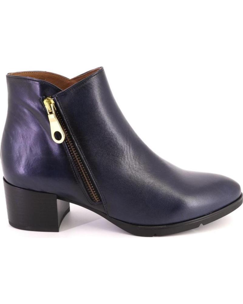 Botins de Mulher BARMINTON 5105PONCHO BOTINES DE MUJER PIEL AZUL MARINO