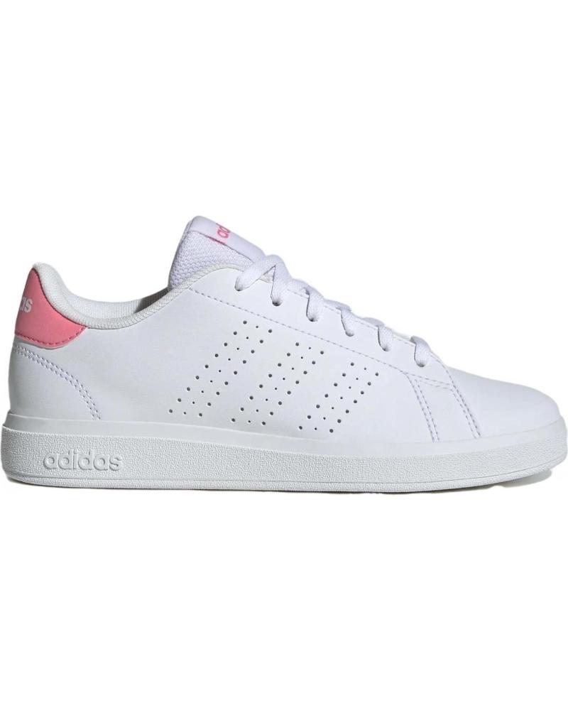 Deportivas de Mujer y Niña ADIDAS ID3886 ADVANTAGE BASE 2 0 J WHITE-PINK