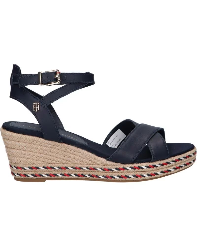Tommy Hilfiger FW0FW06303 Feminine Low Wedge DW5 Desert Sky