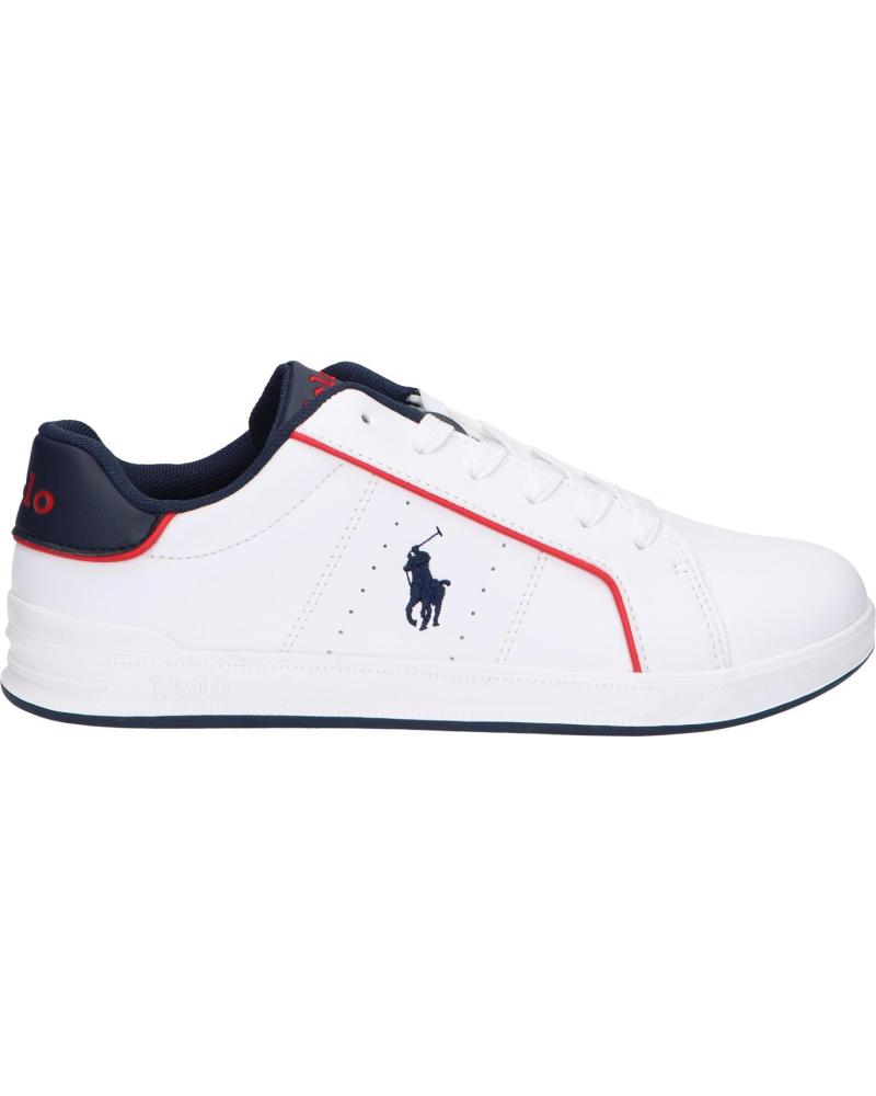Deportivas de Mujer POLO RALPH LAUREN RL00589111 HERITAGE COURT III WHITE SMOOTH-NAVY-RED