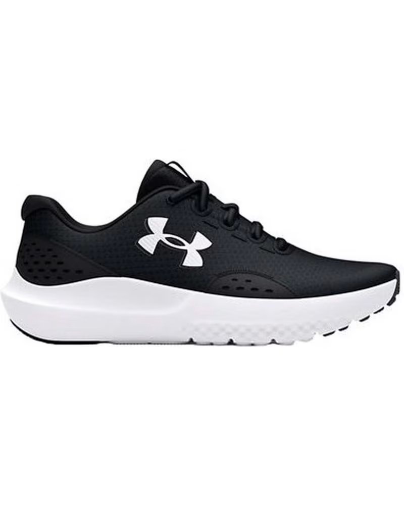 Deportivas de Mujer y Niña y Niño Under Armour Zapatillas Surge 4 para Ninos Unisex en Color Negro