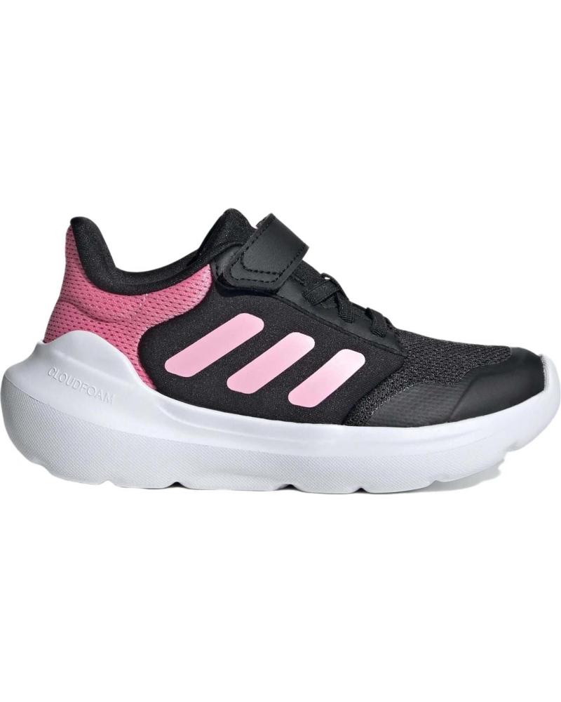 ADIDAS TENSAUR RUN 3.0 EL C IE5989 - ZAPATILLAS DEPORTIVAS CIERRE VELCRO NIÑA CBLACK-BLIPNK-FTWWHT
