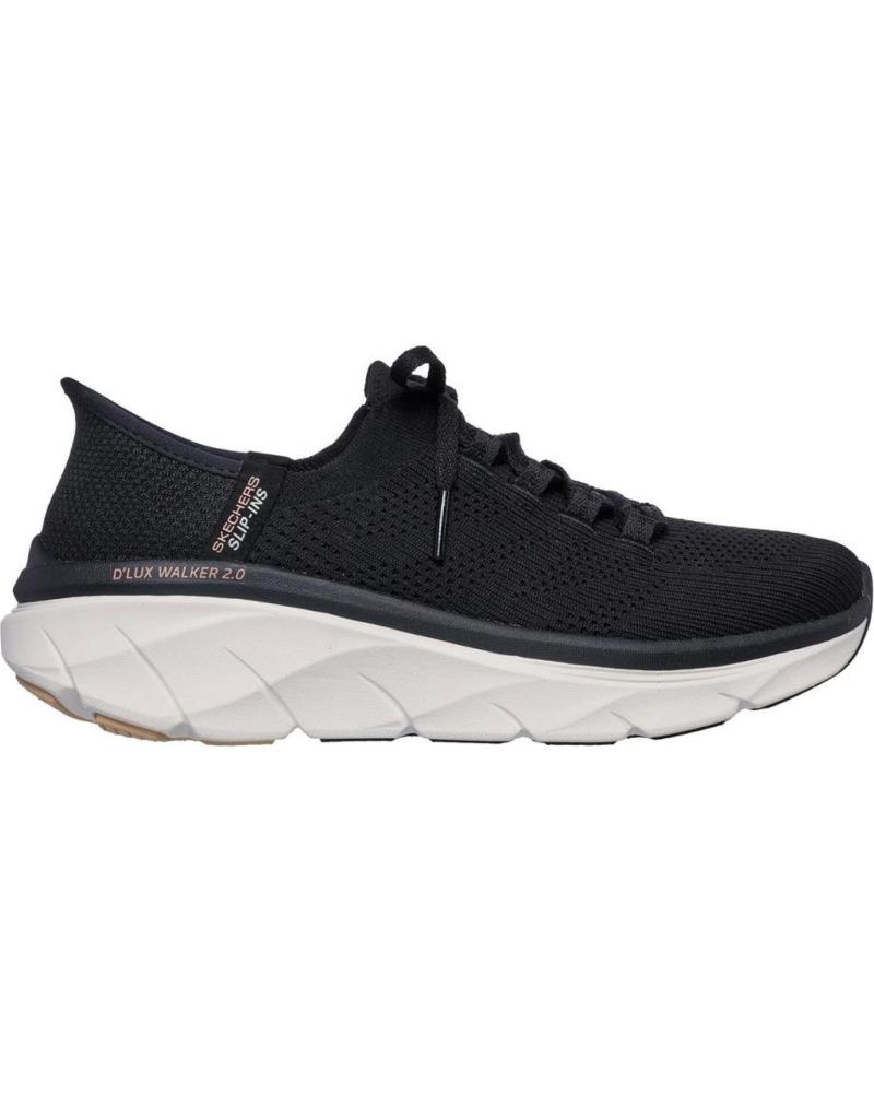 Deportivas de Mujer SKECHERS SLIP-INS DLUX WALKE NEGRO
