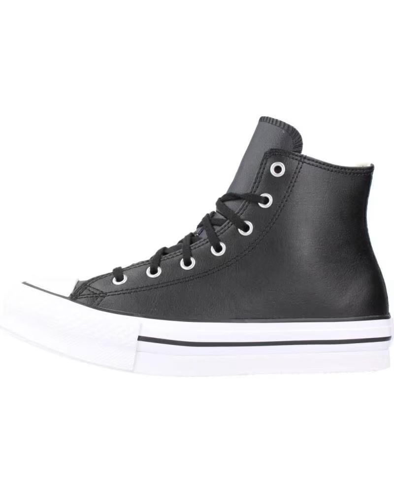 CONVERSE de ZAPATILLAS PLATAFORMA MUJER CTAS EVA LIFT HI LEATHER NEGRO BLACK