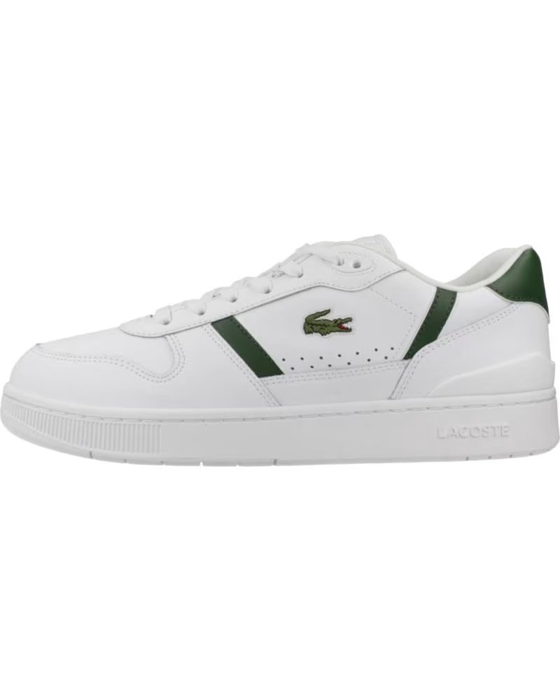 Lacoste T-clip Set 1R5 Zapatillas Casual Blancas con Detalles Verdes Whtgrn